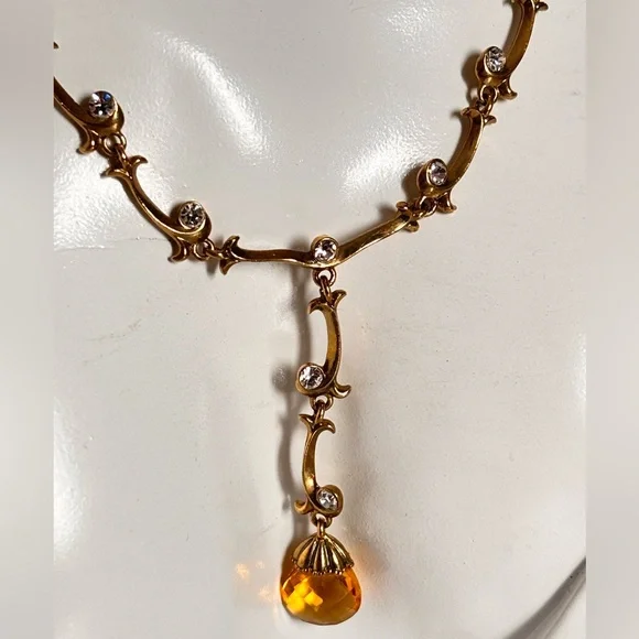 Vintage Avon extraordinary briolette vine necklace - Picture 1 of 9
